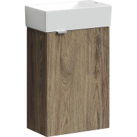 Тумба под раковину SANCOS Mini 355х205х500, с распашной дверцей, дуб чарльстон , арт.MN35ECHR
