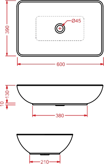 раковина накладная 60 см artceram tai tal001 01 00, белая.