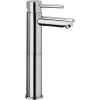 Смеситель Paffoni Stick SK071HCR120 для раковины, без донного клапана, высокий, излив 11.1 см, хром глянцевый