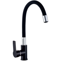 Смеситель для кухни Haiba HB70113-7 цвет черный / хром