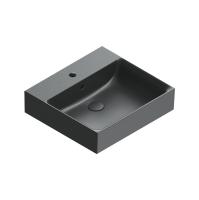 Раковина Catalano Premium 50x47см, с 1 отв., черный матовый Раковина Catalano Premium 50x47см, с 1 отв., черный матовый