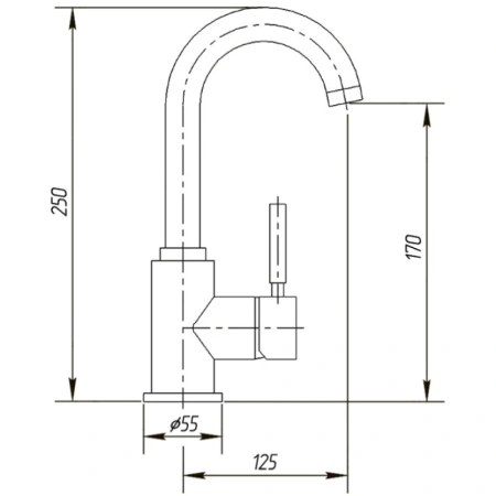 смеситель для раковины с донным клапаном migliore fortis 31542