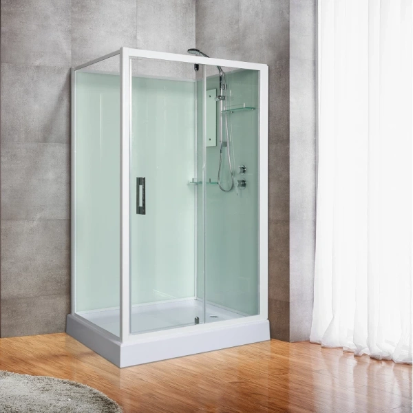 душевая кабина river tana 120x90x15 б/к 10000001874 профиль белый задняя стенка белая