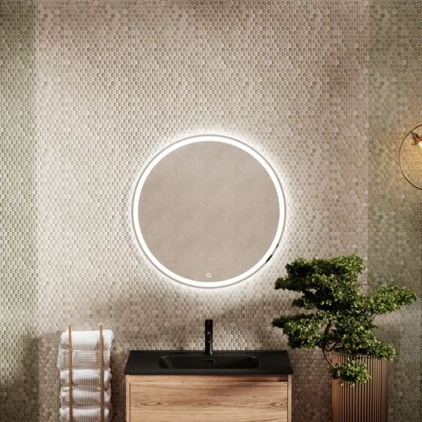 зеркало круглое sancos bella 60 с подсветкой
