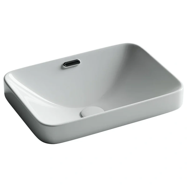 Раковина встраиваемая сверху Ceramicanova Element прямоугольная 460x330x170 мм с переливом цвет белый CN6078