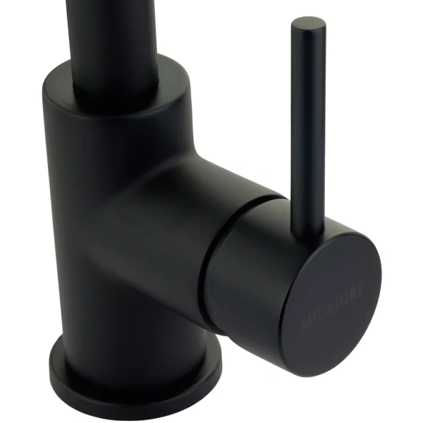 смеситель для кухни migliore fortis 31561 черный матовый