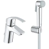 Смеситель для раковины с гигиеническим душем Grohe Eurosmart 23124002