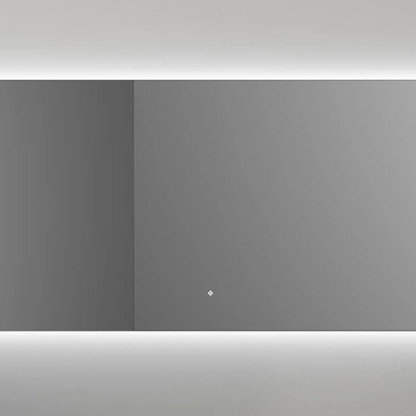 salini salini зеркало для ванны ombra 160х70х2.5см., с led подсветкой, влагостойкое agc сrystalvision, сенс. выкл., крепления, обогрев, антизапот.