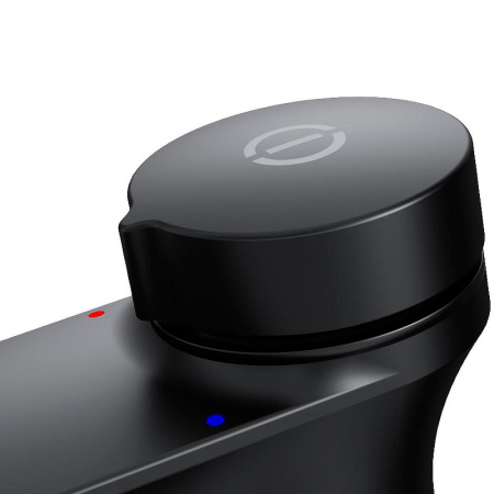 смеситель am.pm inspire v2.0 touchreel f50a02522 для раковины, черный матовый