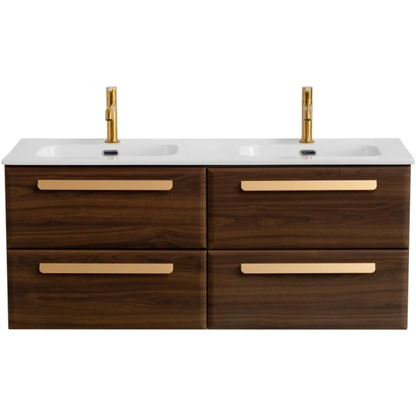 тумба под раковину cezares eco-cer-n 120 eco-cer-n-1200-4c-so-2-ncs-p подвесная орех шоколад софт без ручек