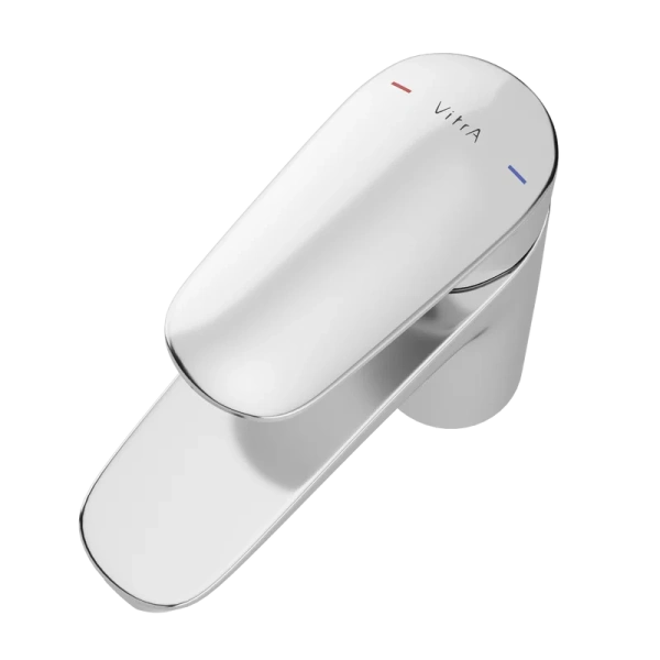 смеситель vitra flow round a42925exp для раковины, хром