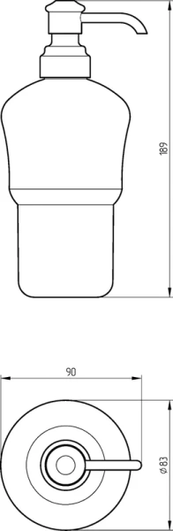 Дозатор для мыла Migliore Fortuna 27749 золото