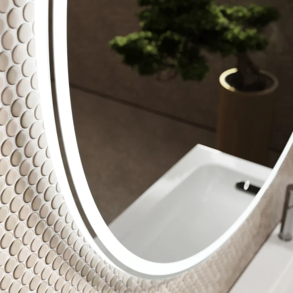 зеркало круглое sancos bella 120 с подсветкой