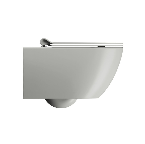 унитаз подвесной gsi pura 8815fr517 безободковый, cenere matte (пепельно-серый матовый)