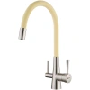 Смеситель для кухни Lemark Comfort LM3075BN-Beige Никель Бежевый