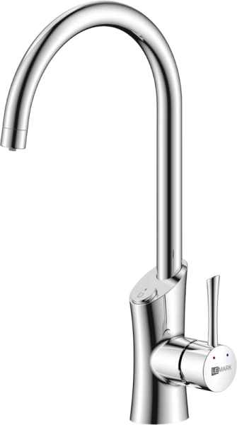 смеситель для кухни lemark comfort lm3072c085 хром, с фильтром basic