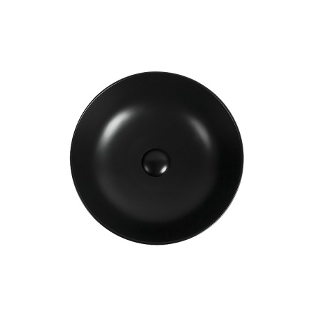 раковина накладная 41 см aquanet moon-1-mb 00245827, черный матовый