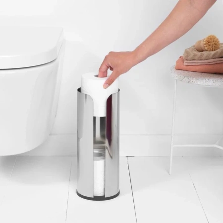 держатель для запасных рулонов brabantia renew 280580 стальной полированный