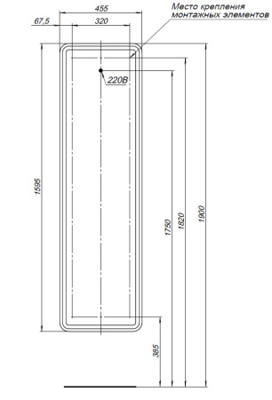 шкаф-пенал aquanet оптима с led подсветкой