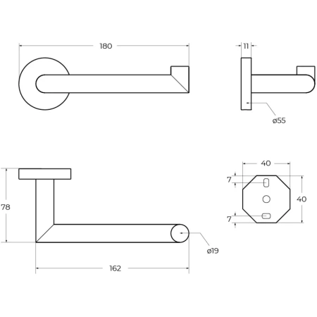 держатель туалетной бумаги cezares relax relax-ph2-boro золотой матовый