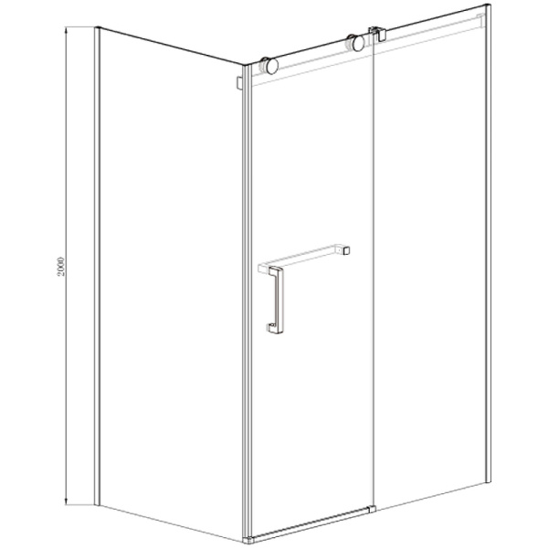 душевой уголок azario vancouver 120×80 az-nkf1131 l 800 профиль серебро стекло прозрачное