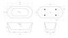 слив-перелив для belbagno bb03/bb09 bb39-ovf-oro, золото