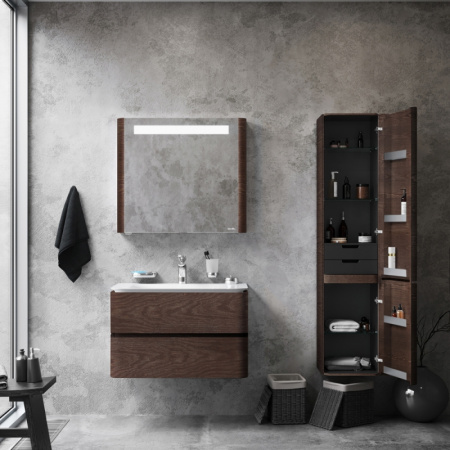 шкаф-пенал am.pm sensation 40 r табачный дуб