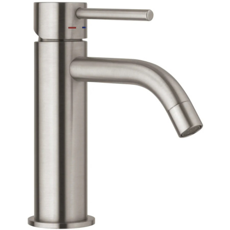 Смеситель Paffoni Light LIG071ST для раковины, без донного клапна, нержавеющая сталь