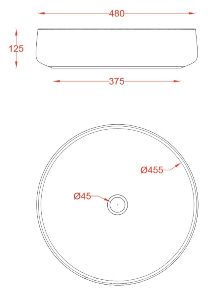 раковина artceram cognac col002 01 00 накладная, без отв., без перелива, на столешницу, saniglaze, ø48xh12.5 см, белая