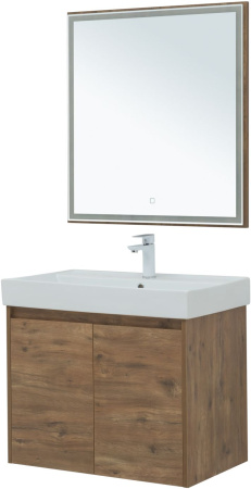 мебель для ванной aquanet nova lite 75 дуб рустикальный (2 дверцы)