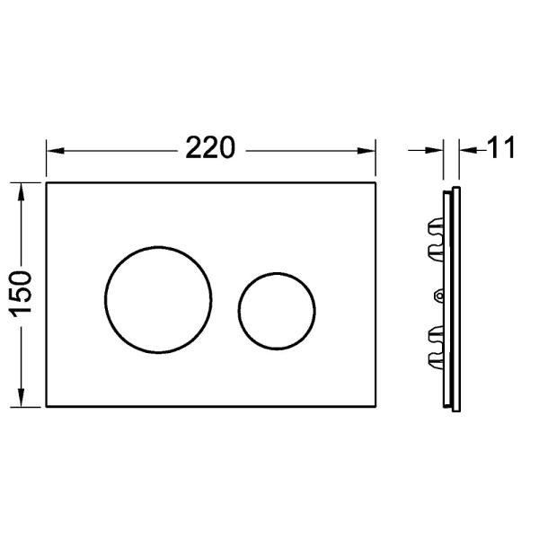лицевая панель tece teceloop modular 9240615 вечерняя синева