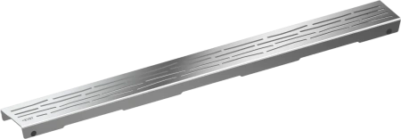 Решетка TECE TECEdrainline "organic" 601060: прямая, нержавеющая сталь, 100 см, глянец