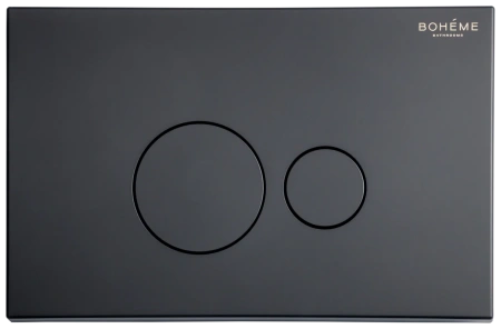 Кнопка смыва Boheme 668-B для инсталляции, черный матовый