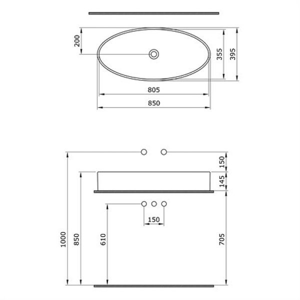 раковина-чаша bocchi cortina vessel 85 1014-025-0125 кофейная матовая
