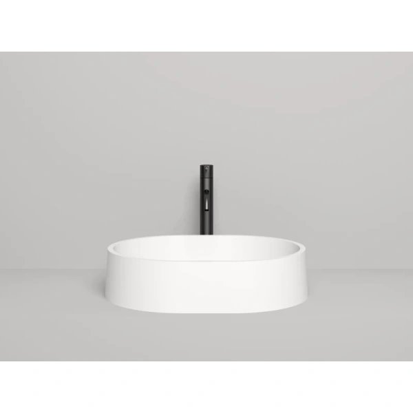 накладная раковина в ванную salini gloria 311 1102211g/m, 56 x 44 см, из материала solix, глянцевая или матовая, белая