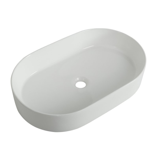раковина накладная 61х38.5 belbagno bb1479, белая.