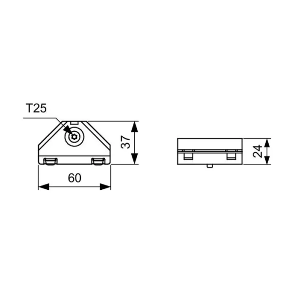 соединение угловое tece teceprofil 9010002