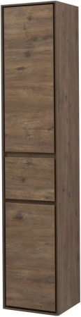 шкаф-пенал aquanet милан 35 дуб рустикальный (с ящиком)