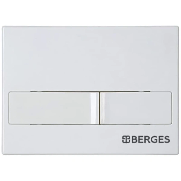 комплект унитаза с инсталляцией berges novum rimless 043266 с сиденьем микролифт и белой клавишей смыва