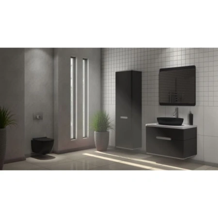 унитаз подвесной bewash bogen 88303270 с сиденьем микролифт, черный матовый