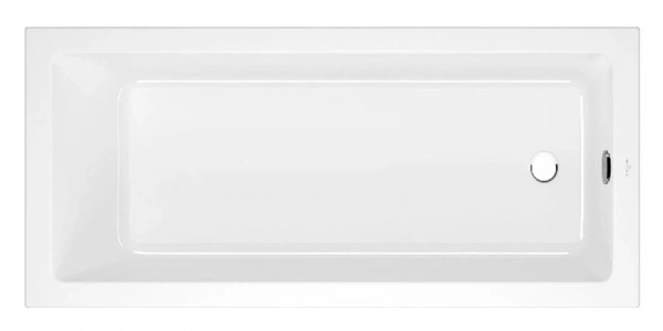 акриловая ванна villeroy & boch targa plus solo uba167nes2v01 160x70 см