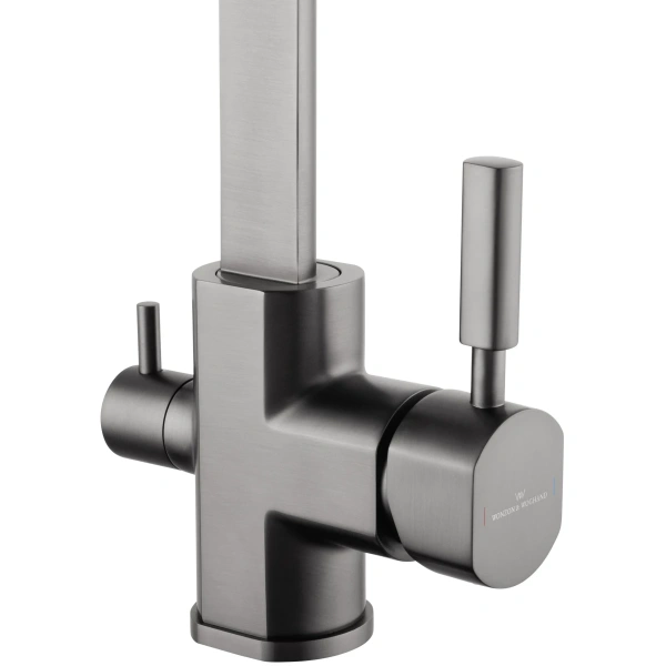 смеситель для кухни с подключением фильтра wonzon & woghand, темный графит (ww-88458003-bgm)