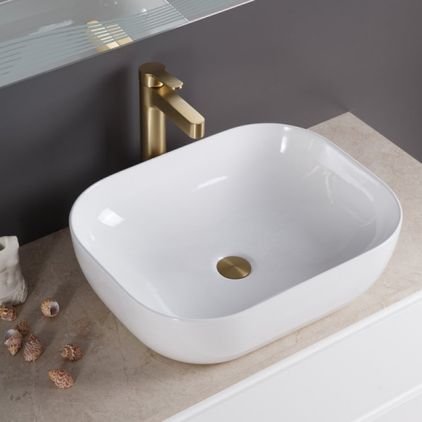 раковина-чаша belbagno 50 bb1302-h316 бежевая матовая