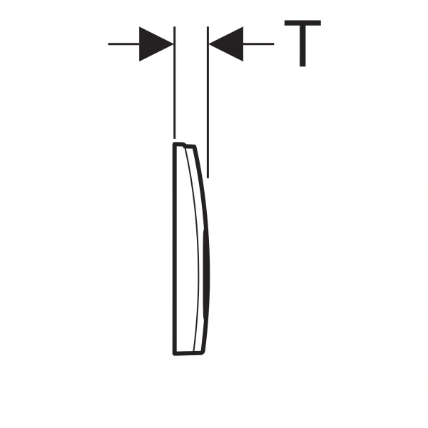 кнопка для инсталяции geberit delta 21 115.125.46.1 цвет хром матовый