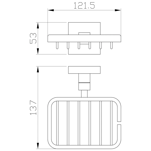 Мыльница Wonzon & Woghand Polo WW-8924 хром