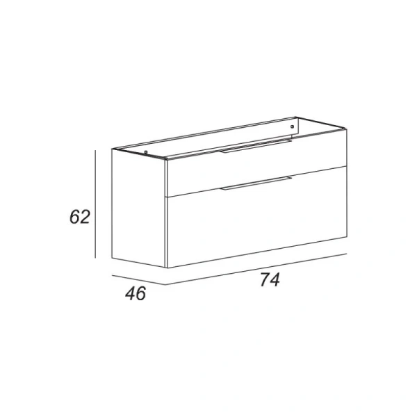тумба под раковину cezares urban 74 55158 подвесная frassino scuro без ножки и боковой полки тумба под раковину cezares urban 74 55158 подвесная frassino scuro без ножки и боковой полки