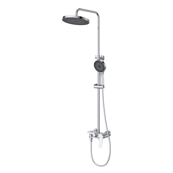 душевая система cezares comfort comfort-cvd-01 223 мм, со смесителем, хром