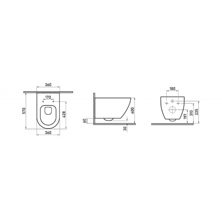 комплект унитаза с инсталляцией berges novum rimless 043266 с сиденьем микролифт и белой клавишей смыва