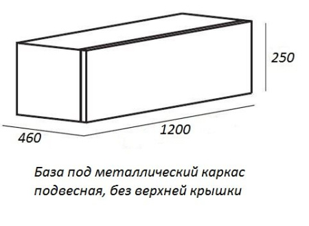 консоль под раковину cezares cadro 120 cadro-120/46/73-2c-pia-met-st черная матовая