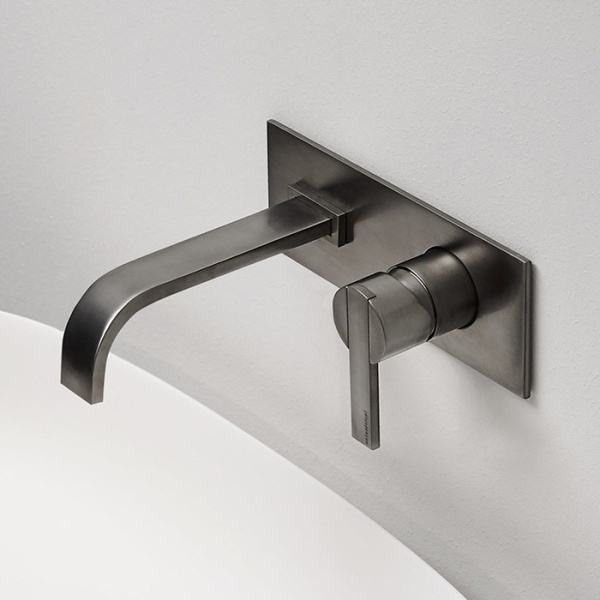 Смеситель для раковины Antonio Lupi Bikappa BK200N Cromo Nero Spazzolato